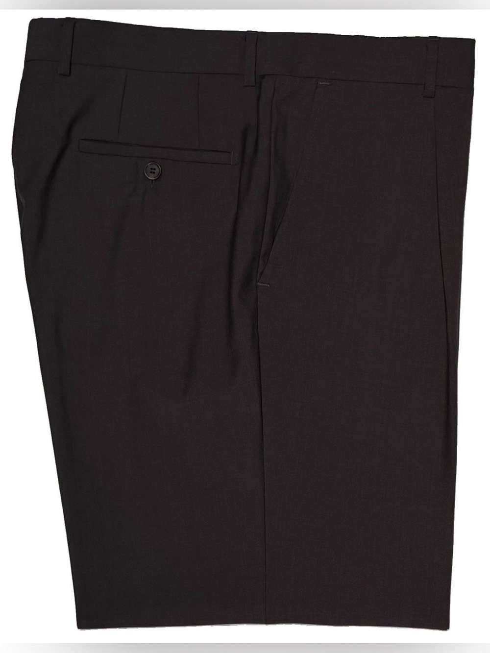 $395 HUGO BOSS BLACK LABEL MENS DRESS PANTS FITS 36 CHARCOAL-BROWN 1 PLEAT